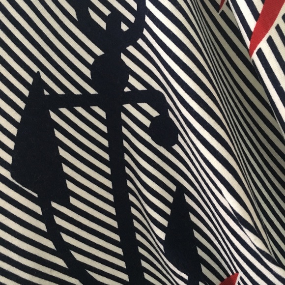 New Talbot’s Nautical Print Faux Wrap Dress - Picture 4 of 7